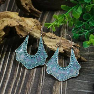 🧿 3 for $33 🧿  Vintage-Style Bohemian Patina Dangle Earrings